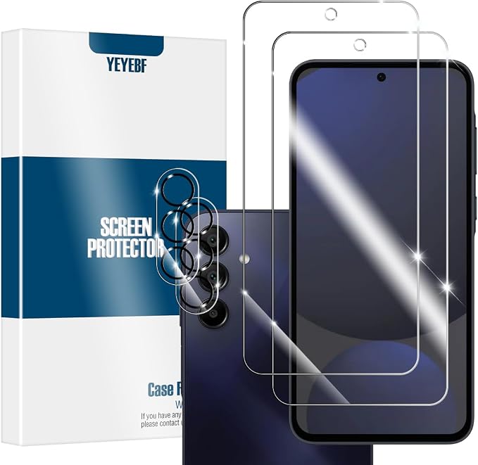Screen Protector for Samsung Galaxy S24 FE, Tempered Glass for Galaxy S24 FE &