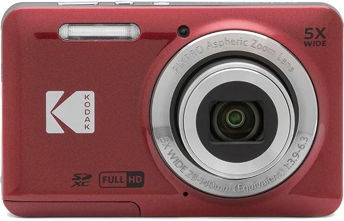 Kodak PIXPRO FZ55 Digital Camera, 16MP Compact Point & Shoot, 5X Optical Zoom