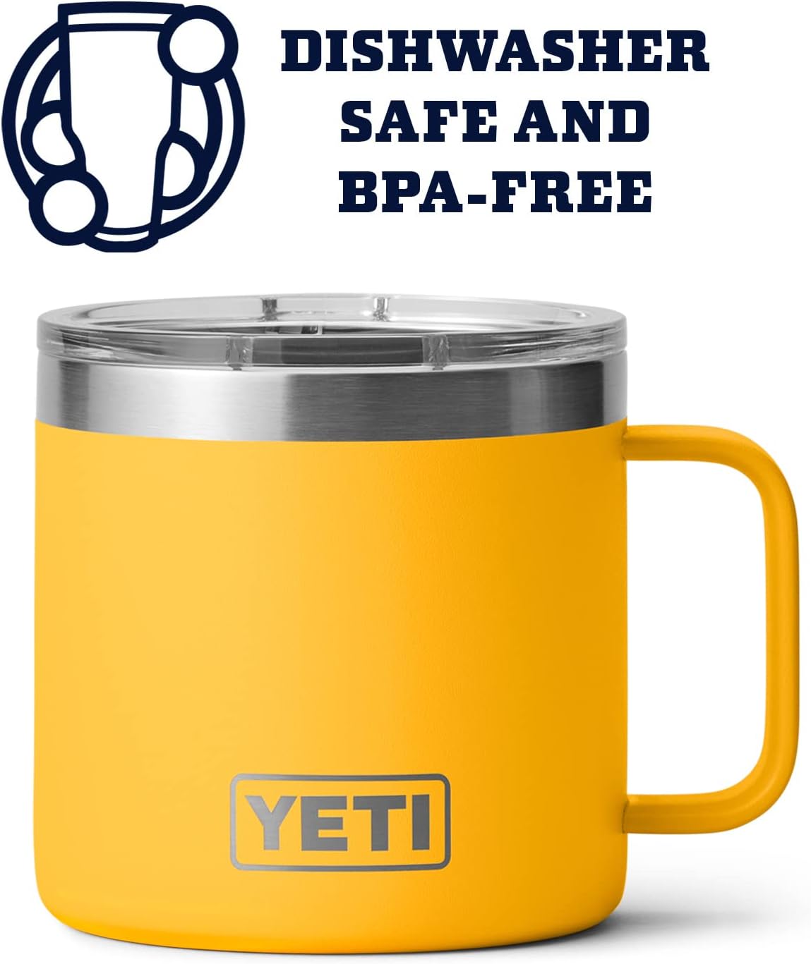YETI Rambler 14 oz Mug - Vacuum Insulated Stainless Steel with MagSlider Lid | Durable & Stylish
