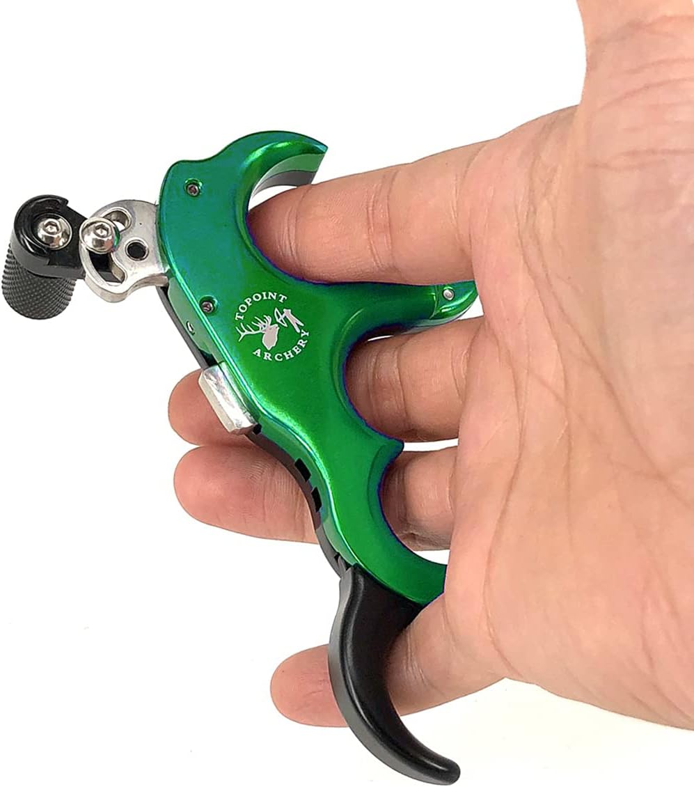 Skiennix Compound Bow Release Aid - Adjustable 3/4 Finger Automatic Thumb Trigger for Archery Training