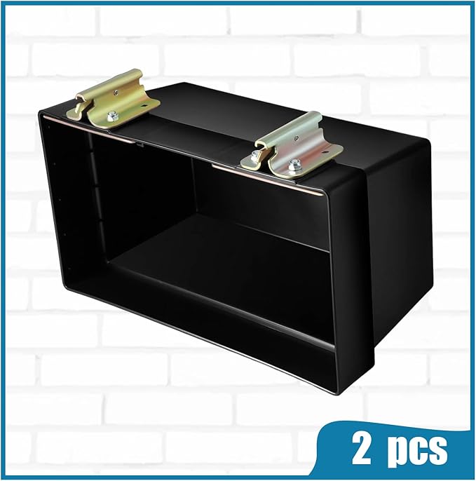 BBTO 4 Piece E-track Basket Storage Bin E Track Accessories Storage Box for Enclosed Trailer Workshop Garage Tool Organizer