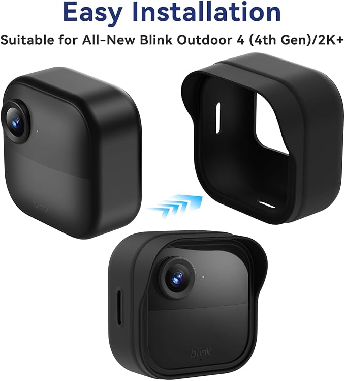 Silicone Case Cover for Blink Outdoor 4/2K+, Weatherproof Silicone Cover Skin