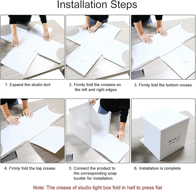 Photo Light Box 10" Portable Folding Photography Light Tent kit
