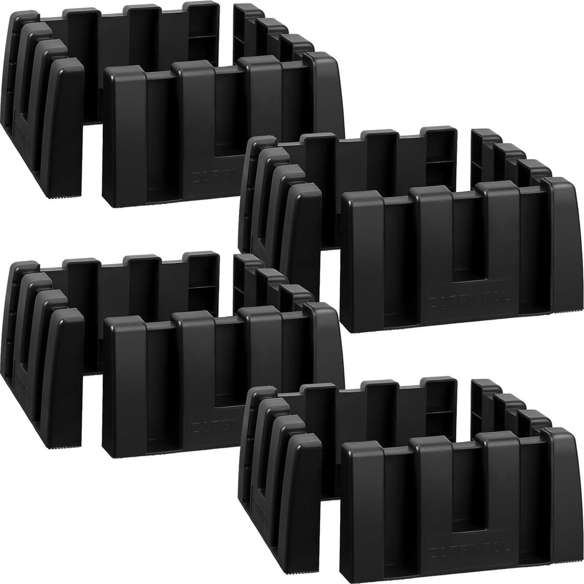 4 Pack Car Trunk Organizer Blocks for Back of SUV Multipurpose Car Storage Organizer Blocks Trunk Divider Available to Wool Carpet for Truck SUV Van Cargo