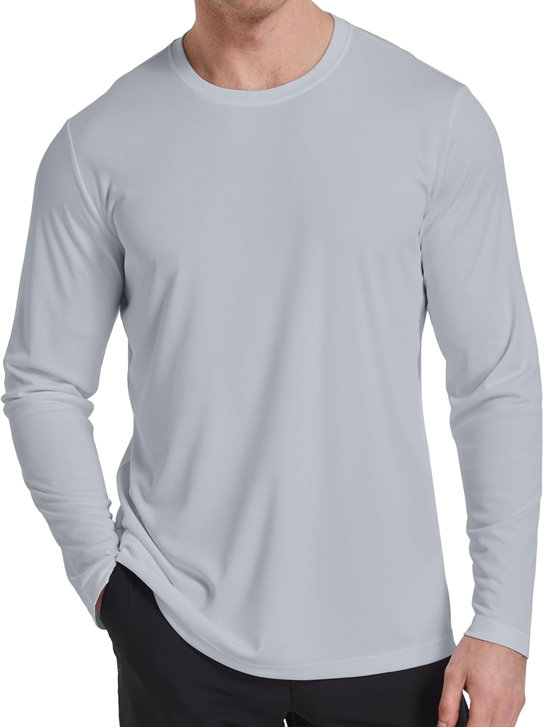 Skiennix Men's Quick Dry Long Sleeve Shirts - UPF 50+ UV Protection | Moisture-Wicking T-Shirt for Casual Workouts