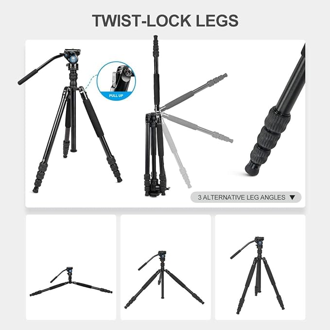 SIRUI Aluminum Camera Tripod Monopod