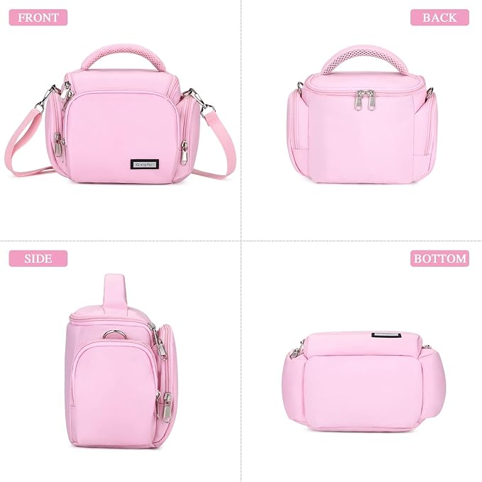 G-raphy Camera Bag Case Pink Small Photography Bags DSLR SLR MIRRORLESS BAG