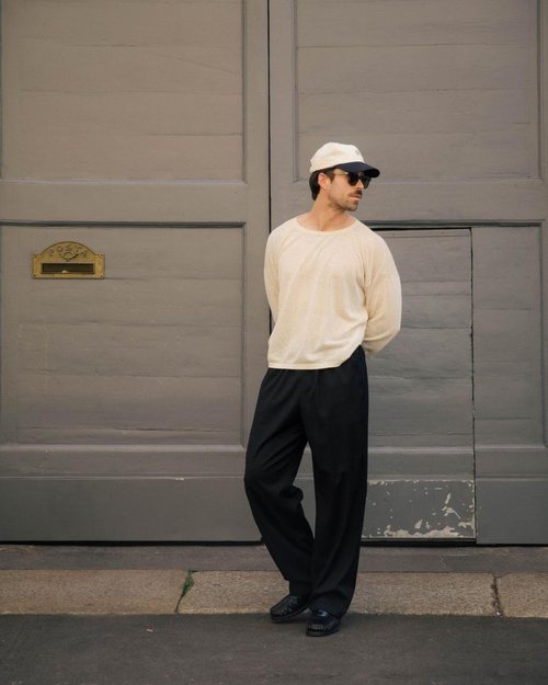 Deyeek Men's Lightweight Sweatpants - Open Bottom Straight Leg Lounge Pants with Pockets