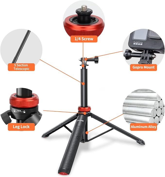 UURig Telescopic Selfie Stick Long