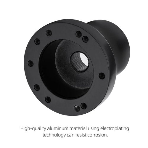 AIPSET Golf Cart Steering Wheel Adapter Compatible with Club Car DS Steering Wheel, Universal Fit for 5-6 Holes Steering Wheel-Black