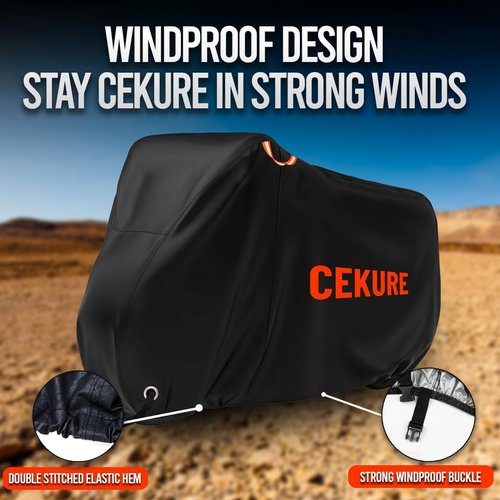 Bike Cover | Skiennix Waterproof Outdoor 210D - Heavy Duty Oxford for 2-3 Bikes with Carry Bag