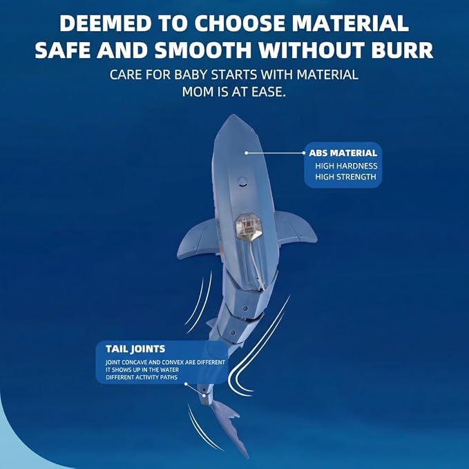 Remote Control Shark Pool with HD Underwater Camera, 2.4G Electric RC Fish Boat