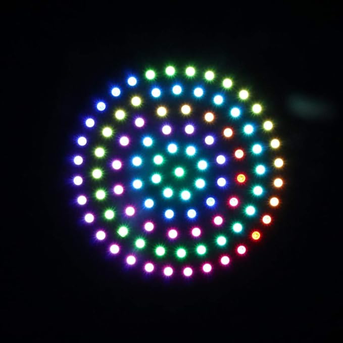 93 LEDs 6 Rings WS2812B 5050 RGB LED Ring Lamp Light Individually Addressable