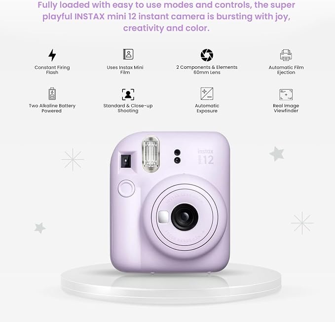 Fujifilm INSTAX MINI 12 Blue Bundle 2025)