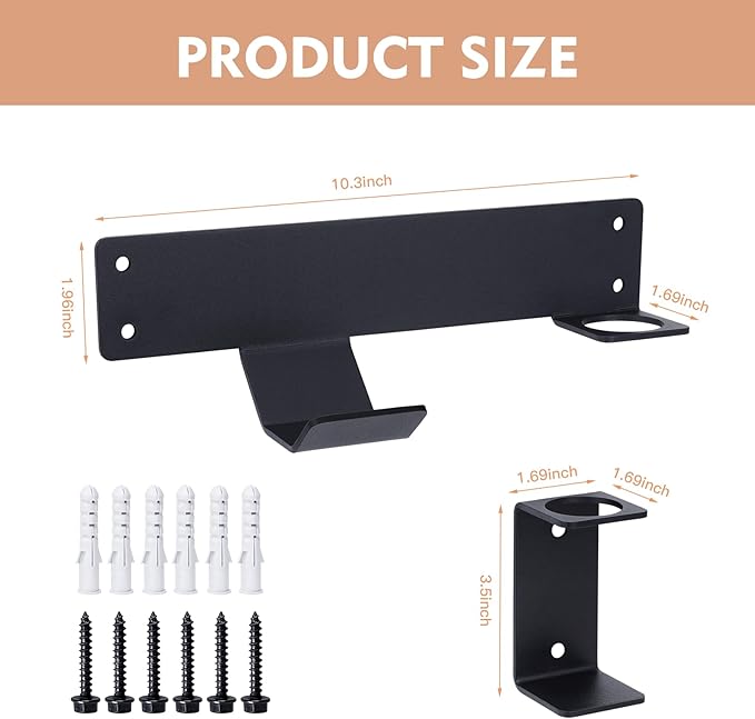 Jack Stand Wall Mount,Floor Jack Wall Mount Organizer Brackets, Truck Hydraulic Trolley Jack Holder for Enclosed Race Trailer Accessories