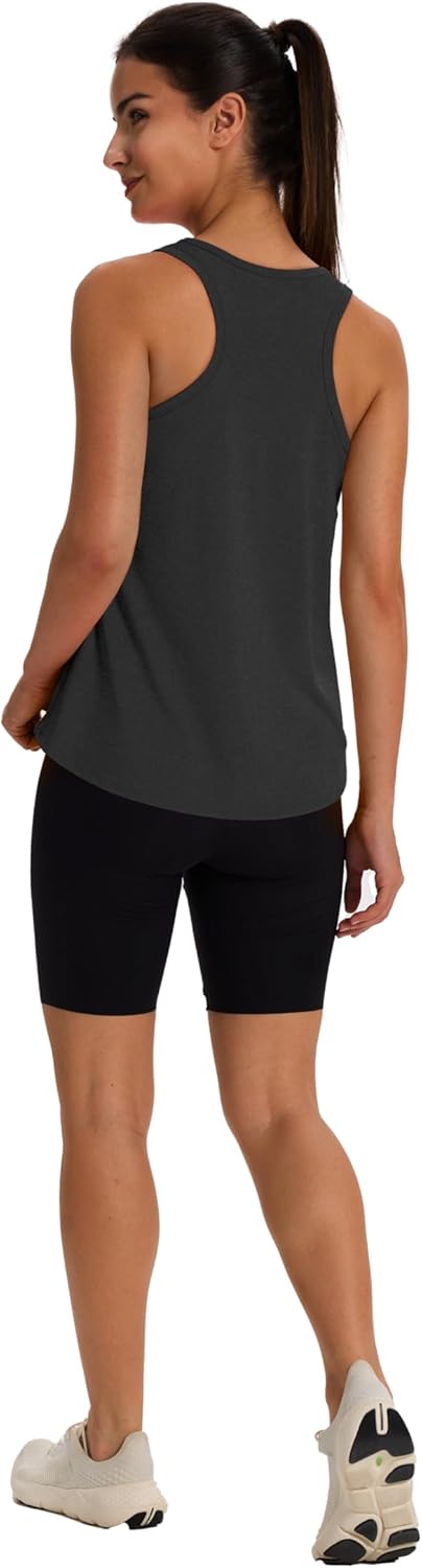 WIHOLL Women's Racerback Workout Tank Tops - Sleeveless Athletic Gym & Yoga Tops (S-XXL)