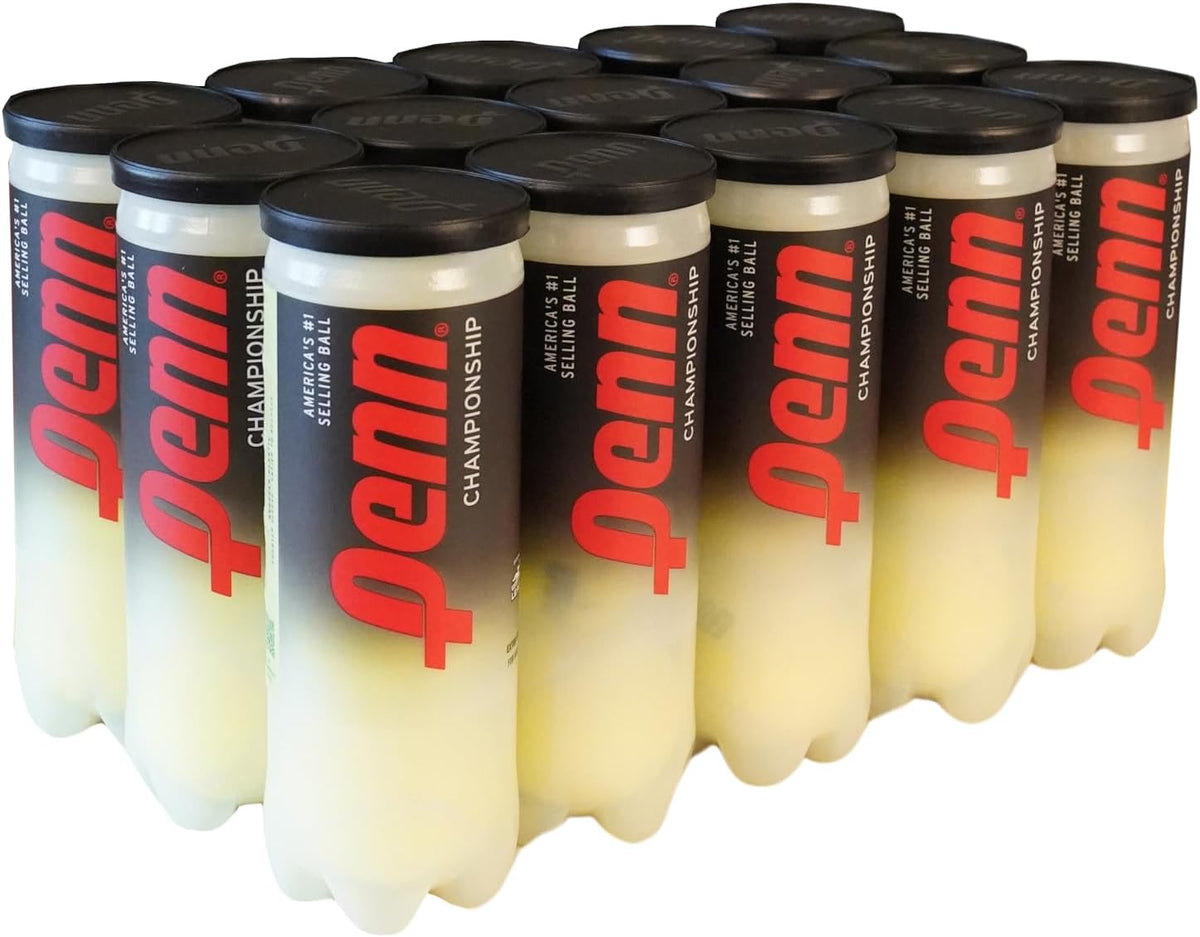 Penn Championship Tennis Balls - Extra Duty Felt, Pressurized | 15 Cans, 45 Balls Total