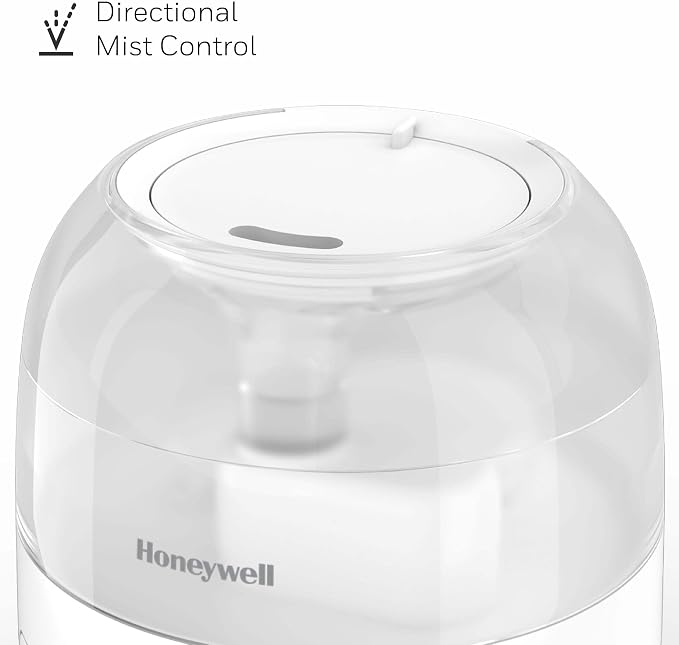 Honeywell Mini Cool Mist humidifier, Easy to Fill and Clean, humidifier for small Bedroom, Kids Rooms, or office. Ultra Quiet Operation and Auto Shut-Off - White, HUL525W