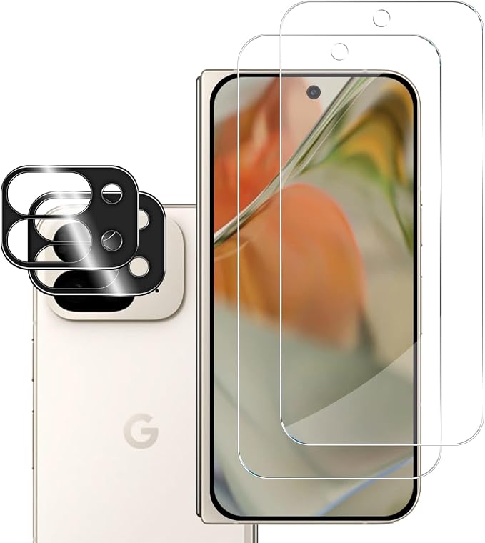 BIGFACE for Pixel 9 Pro Fold Tempered Glass Screen Protector + Camera Lens