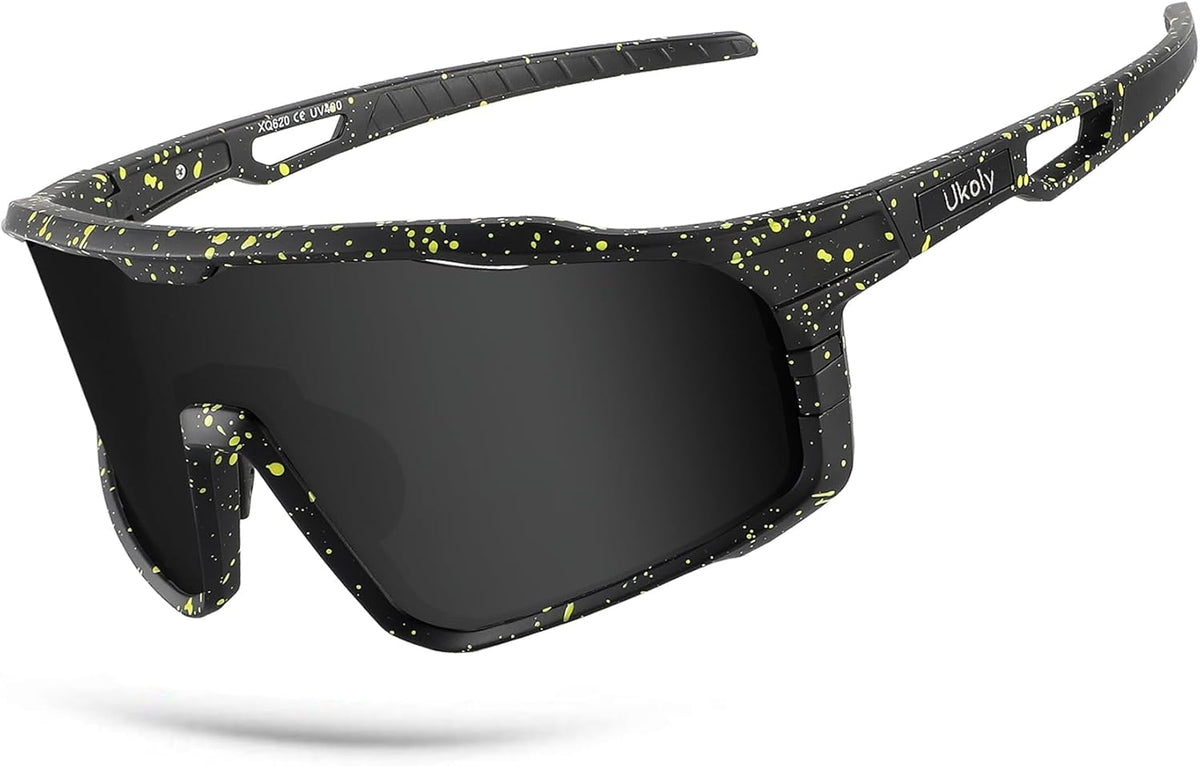 Ukoly Cycling Sunglasses - HD UV400 Sports Glasses for Men & Women | Ideal for Running, Baseball, Fishing, Golf