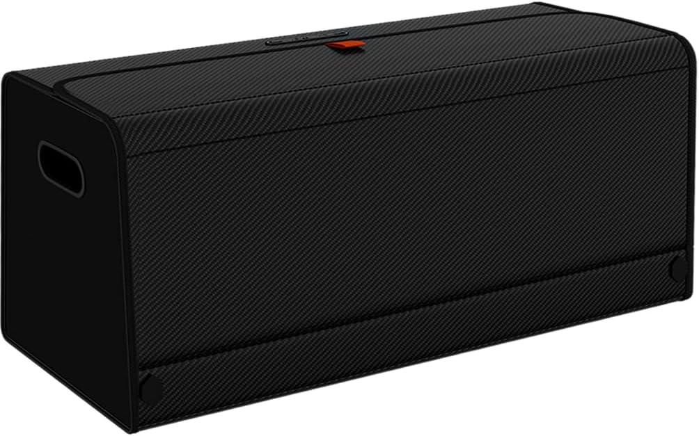 GMQ Car Trunk Organizer for SUV,Car Organizers and Storage with Collapsible Storage, Magnetic Lid Large Capacity for SUV, Truck, MPV (3D-Black, XXL-29.5×13×12.5 IN)