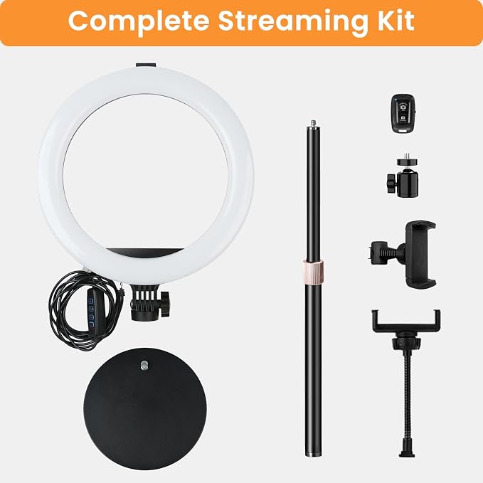 MACTREM 10“ Desk Ring Light