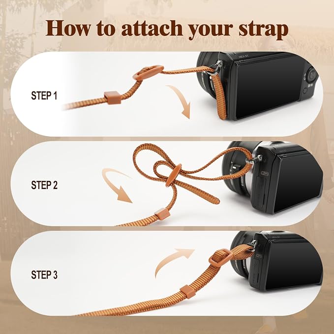 1.8”Wide Camera Strap, Fashionable PU Leather Camera Strap