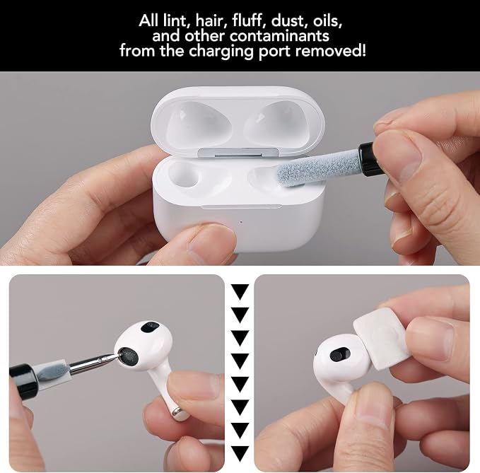 Tassmpitor for iPhone Cleaning Kit Port Cleaner, Repair and Restore Tool for