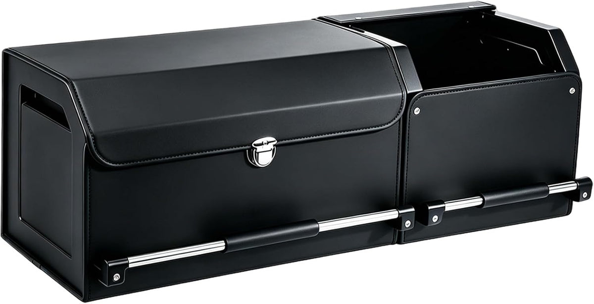Trunk Organizer for SUV Leather Car Storage Trunk Organizer