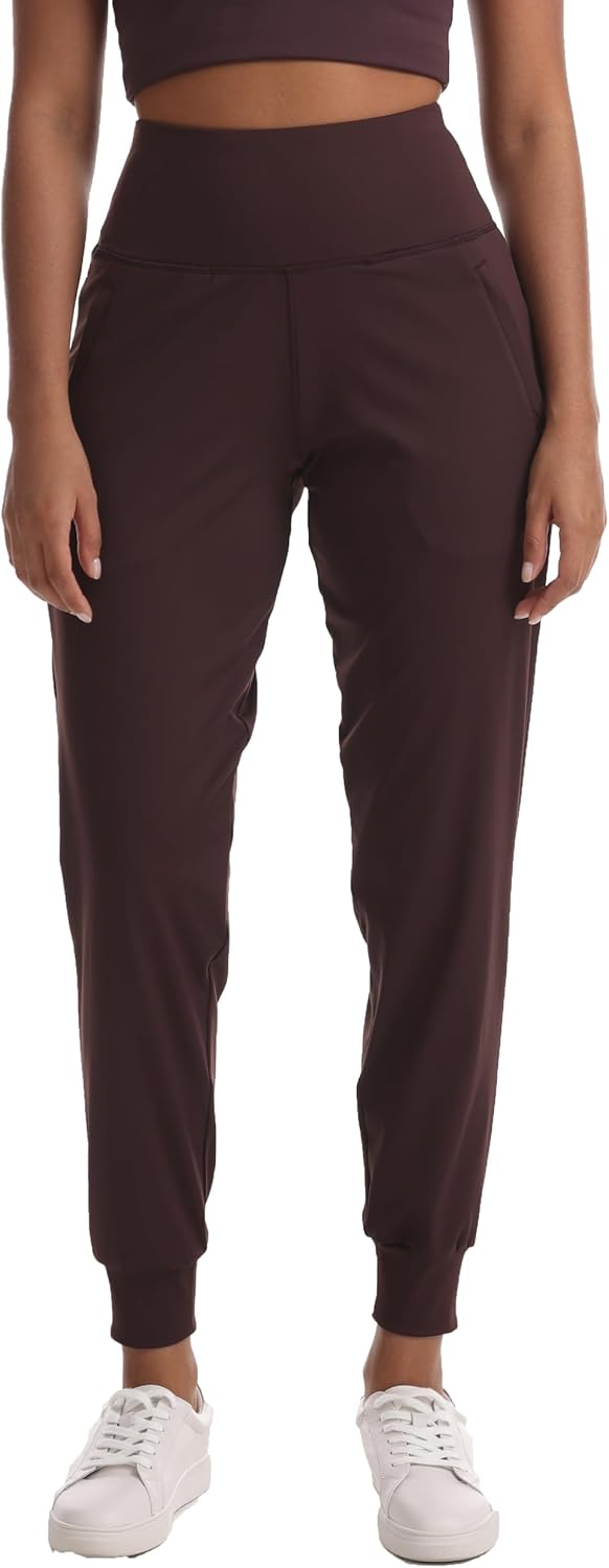 Skiennix Women's Joggers - Lightweight High-Waisted Athletic Leggings with Pockets for Yoga & Gym