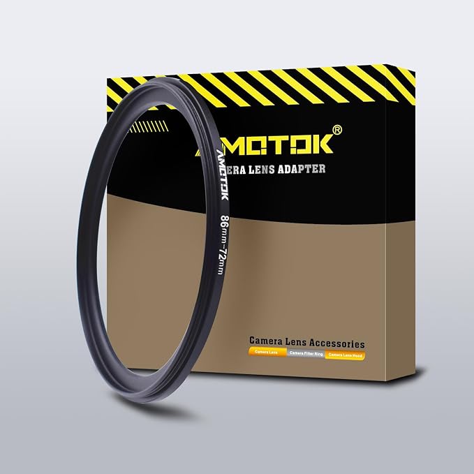 86mm Lens to 72mm Camera Lens Adapter, 86mm-72mm Filter Step-Down Ring