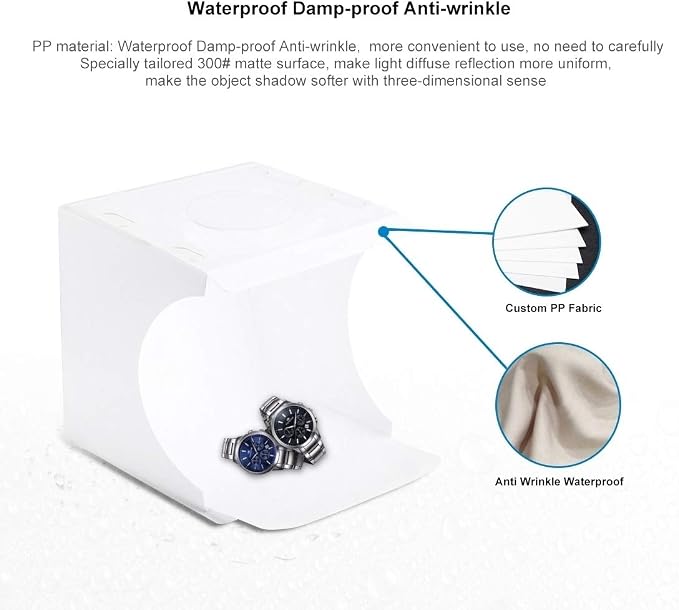 Photo Light Box 10" Portable Folding Photography Light Tent kit