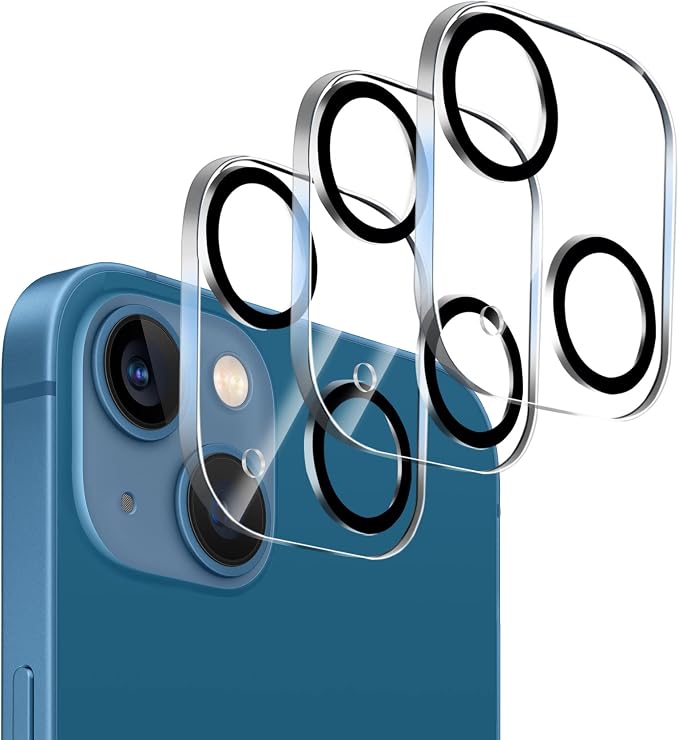 Dengduoduo 3 Pack Tempered Glass Camera Lens Protector