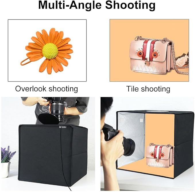 12"x12"x12" Folding Photo Light Box
