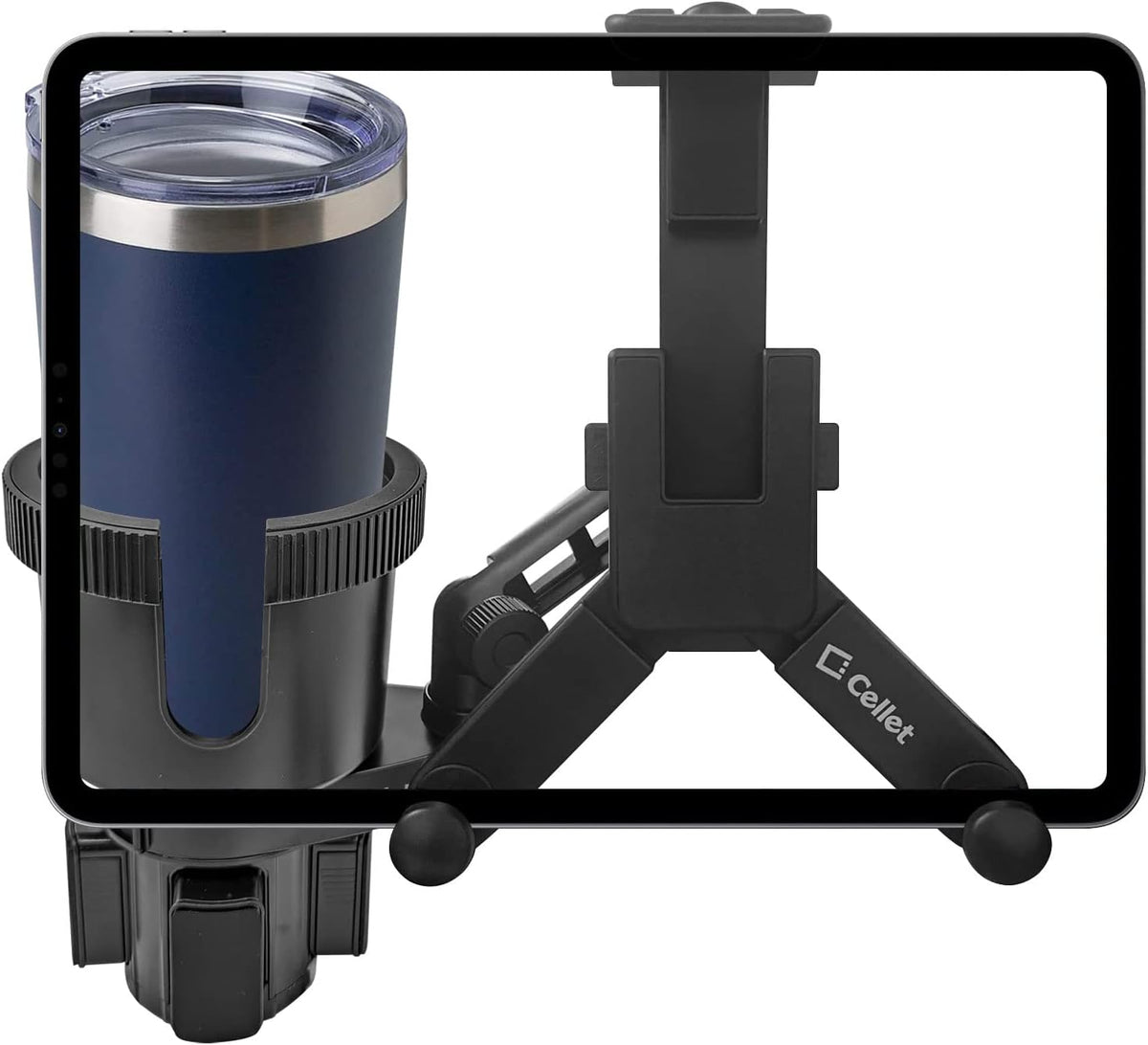 Cellet Car Cup Holder Phone Mount, Phone Holder Mount Cradle Universal Adjustable Compatible for Apple iPhone, Samsung Galaxy, Moto, Google Pixel Smartphones