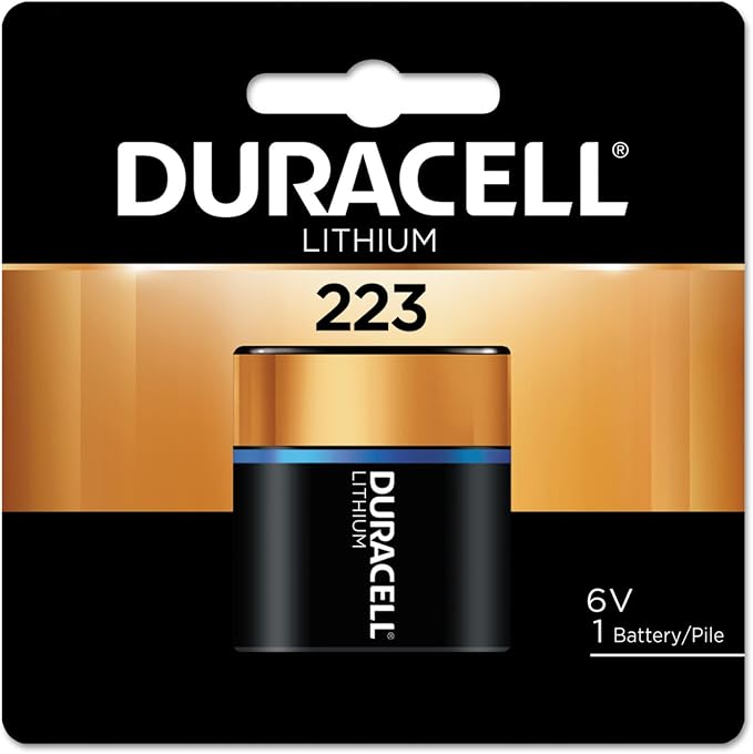 Duracell 223-6V Lithium-Battery, 223 6 Volt High Power Ultra Lithium-Battery
