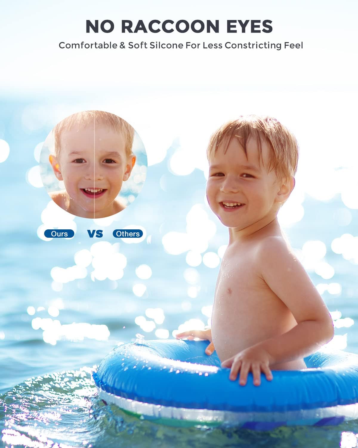 OMID Kids Swim Goggles - P2mini Polarized Design for Comfort | Ideal for Ages 6-14