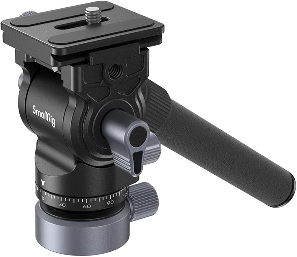 SmallRig Video Head with Leveling Base, Quick Release Plate