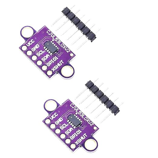 ACEIRMC 2pcs VL53L0X Time-of-Flight Laser Ranging Sensor Breakout 940nm