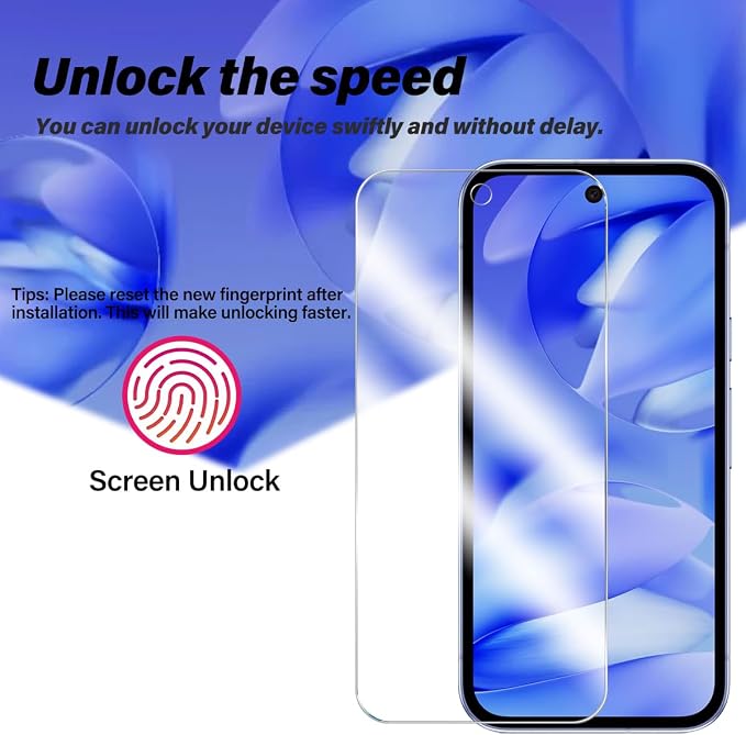 BIGFACE for Pixel 9A Tempered Glass Screen Protector + Camera Lens Protector