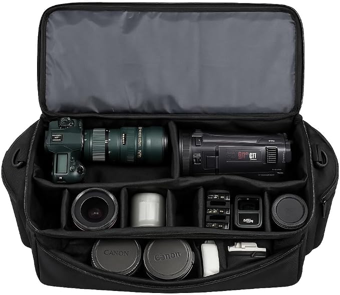 eCostConnection Extra Large Soft Padded Water Resistant Camcorder Equipment
