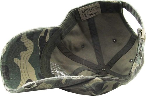 KBETHOS Vintage Distressed USA Military Baseball Cap - Adjustable Thin Blue & Red Line Dad Hat