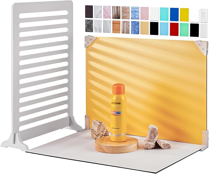 Meking 12Pcs 22Patterns Small Product Photography Backdrops Kit Photo