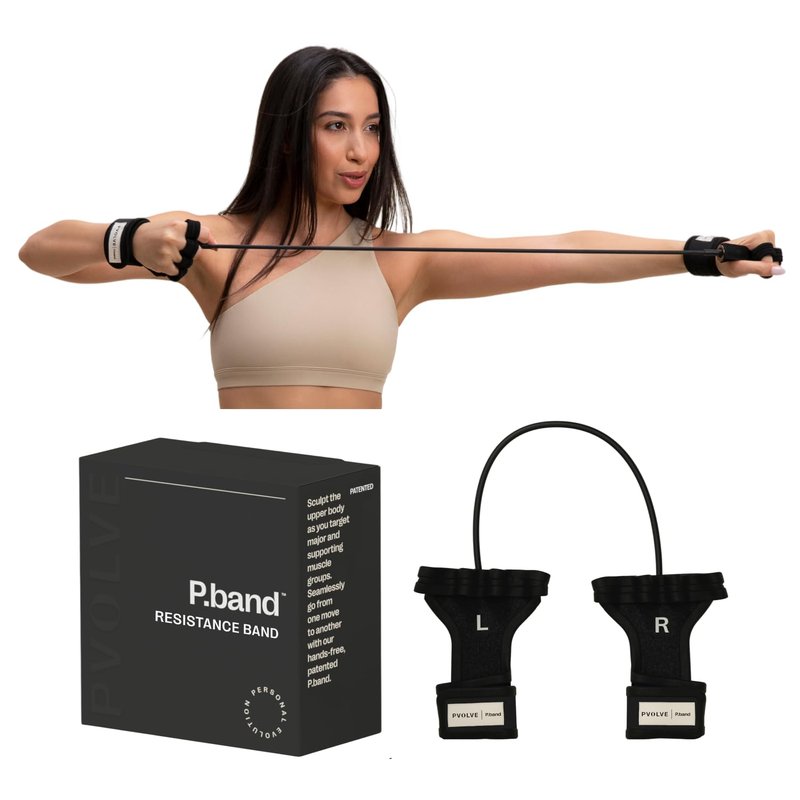 Pvolve P.Band Exercise Resistance Band - Home Workout Equipment to Strengthen Arms, Back and Shoulders, Light Weight Comfortable Glove Design to Improve Mobility, Stability and Posture