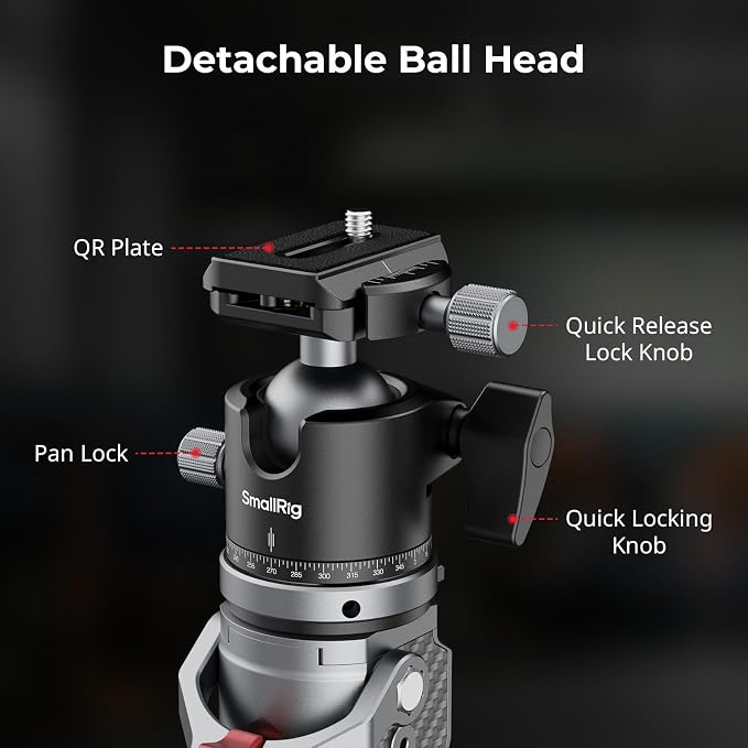 SmallRig 166.5cm / 65.6" Carbon Fiber Monopod