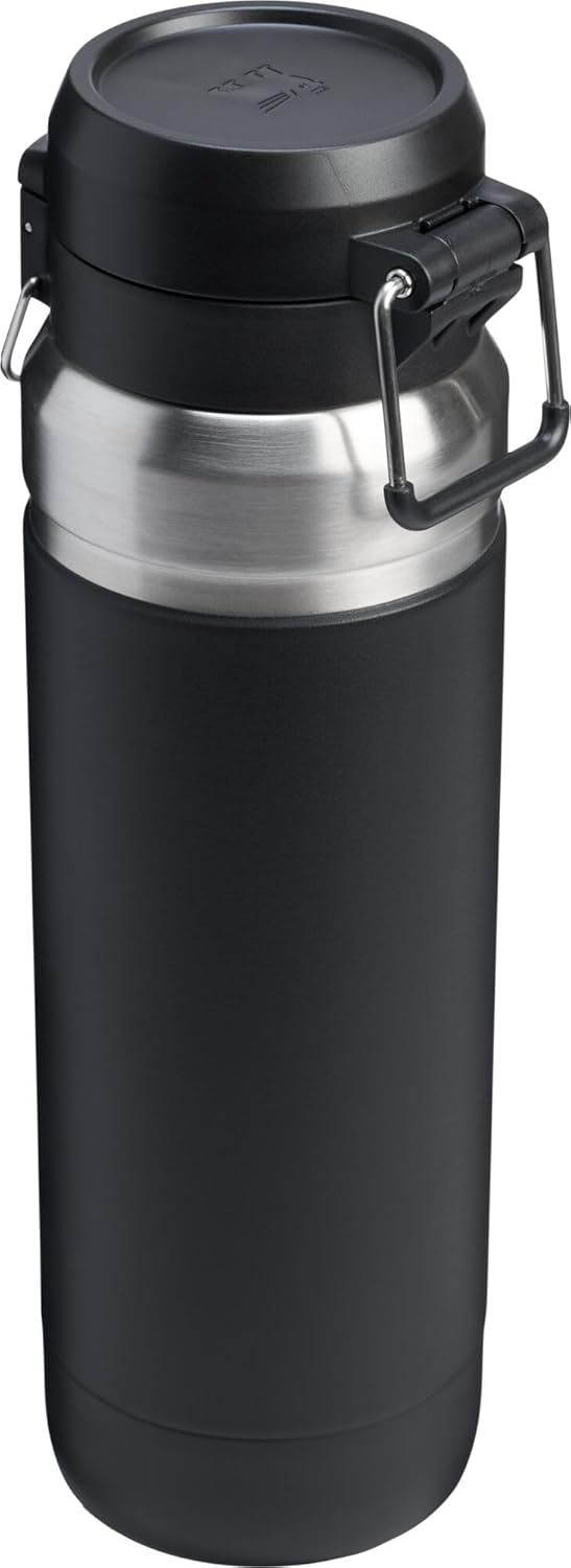 Stanley Quick Flip GO Water Bottle 36 oz - Insulated, Leakproof & Packable for Travel | BPA-Free | Black