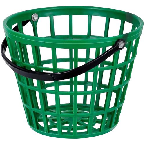 GANAZONO Portable Golf Ball Basket with Handle Outdoor Golfball Storage Container Stackable Pressure Resistant Ball Storage Basket for Golf Course Use 6.49X6.10X4.72In