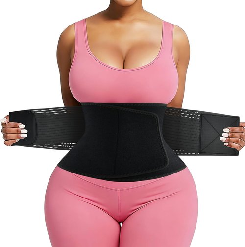 Lisacool Waist Trainer for Women - Sweat Band Waist Trimmer for Effective Belly Control | Adjustable Fit