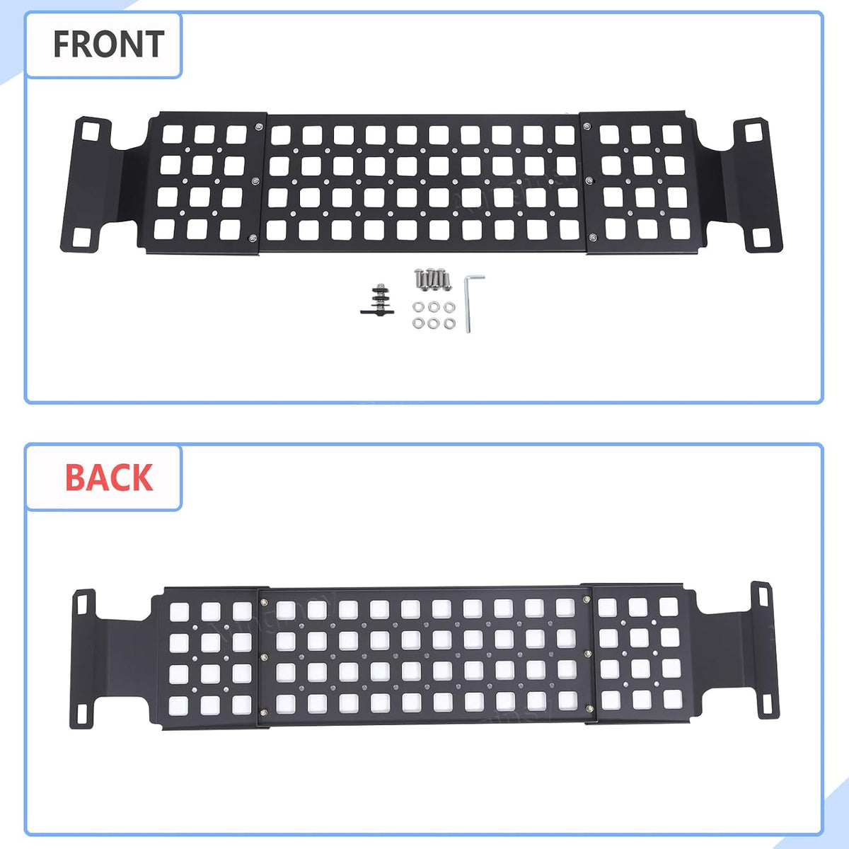 Car Interior Rear Trunk Cargo Rack Basket Tray Compatible with Ford Maverick 2022-2025 Modular Storage Luggage Carrier Roof Overhead Molle Panel System Shelf Rack Trunk Hanging Organizer Accessories