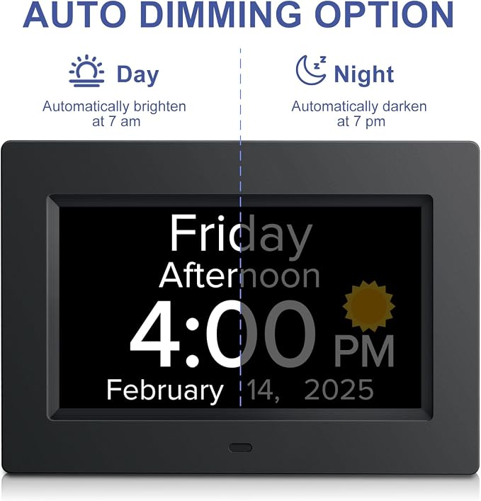 Digital Alarm Clock with Date and Day of Week